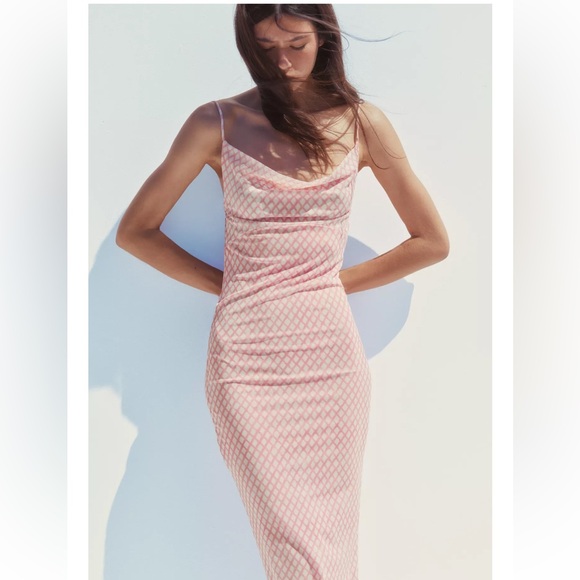 Zara Dresses & Skirts - Zara Printed Tulle Slip Dress